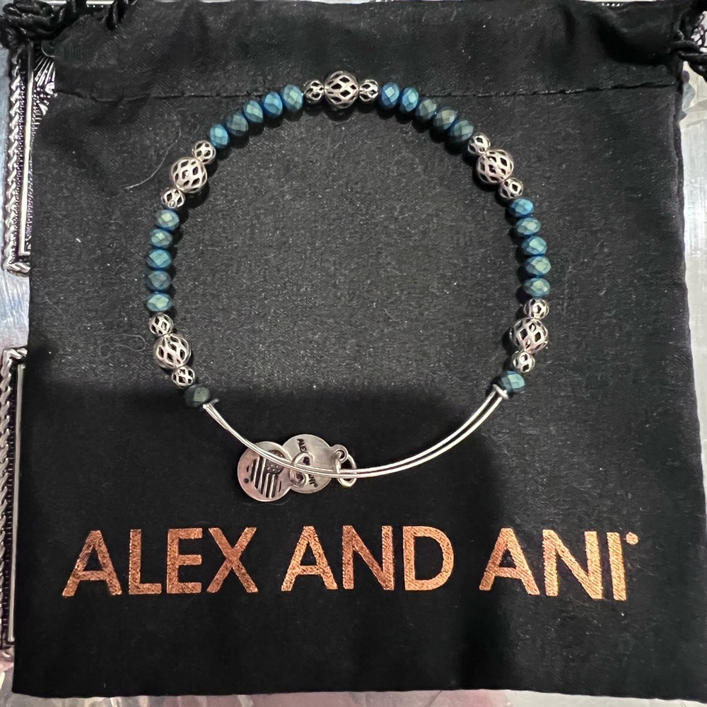 Blue Beaded Bracelet